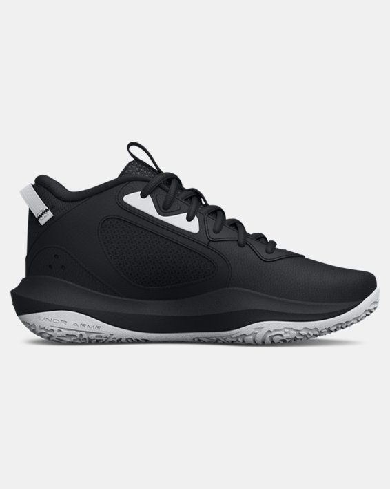 Unisex UA Lockdown 6 Basketball Shoes, Black, pdpMainDesktop image number 6